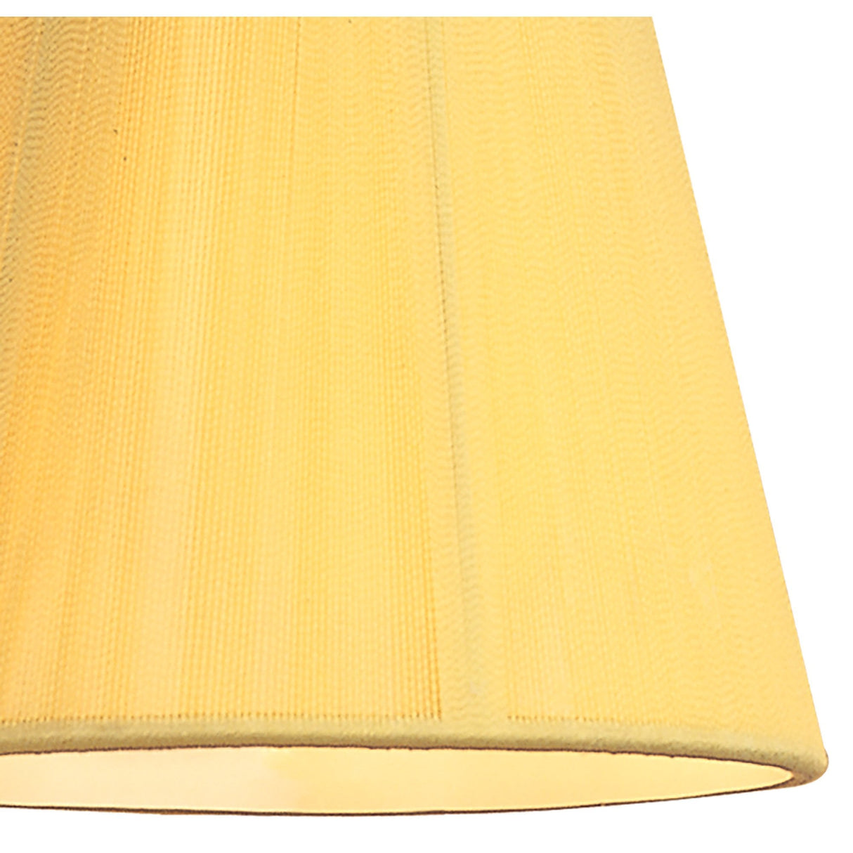 Amber Cream Silk String Clip-On Shade, 80/130mm Diameter x 110mm Height