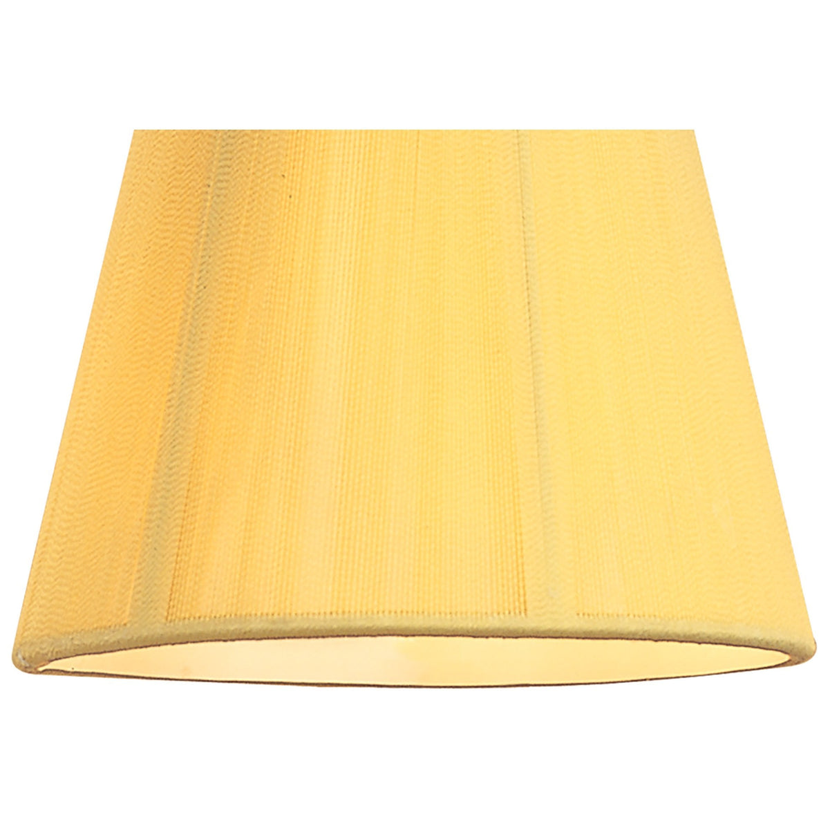 Amber Cream Silk String Clip-On Shade, 80/130mm Diameter x 110mm Height
