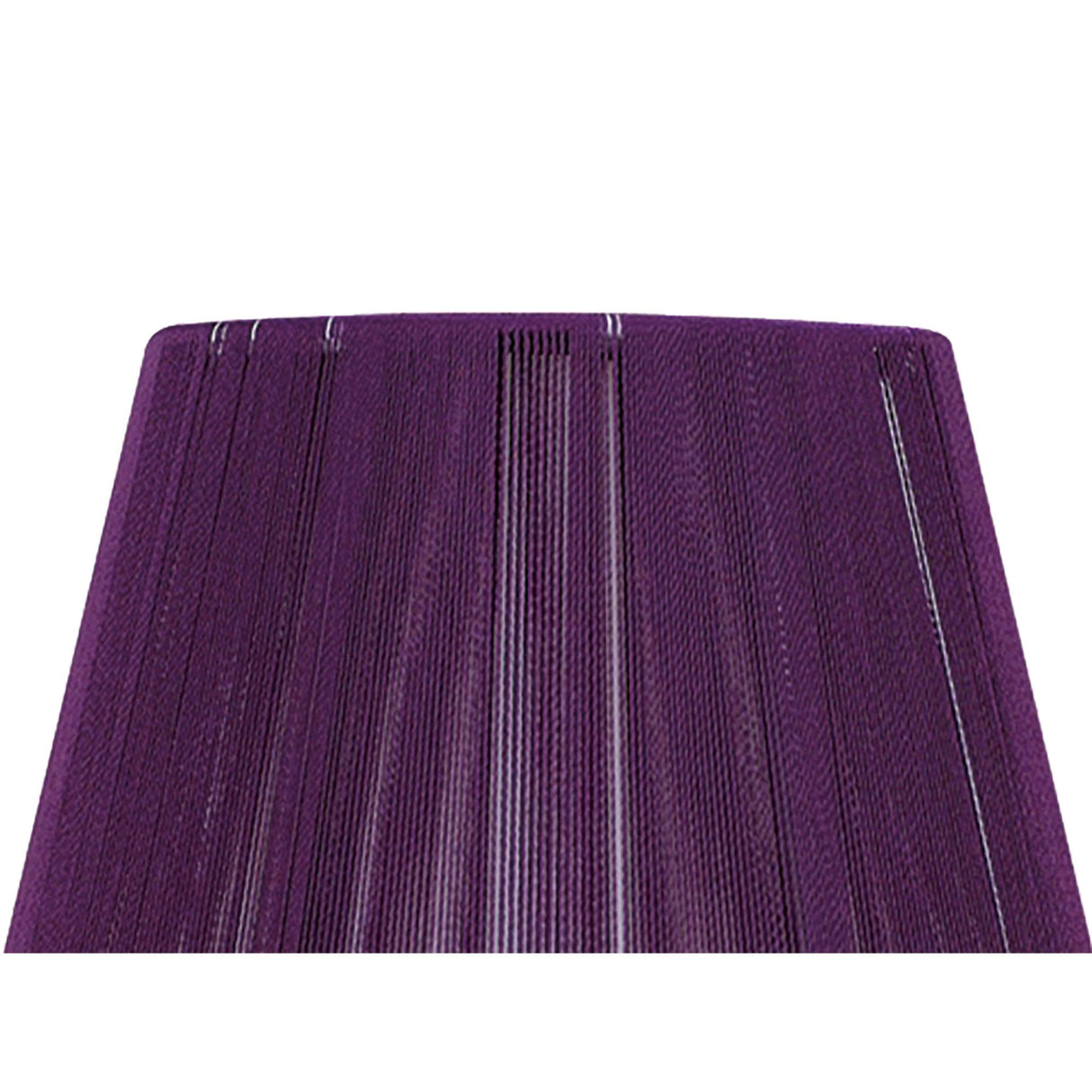 Elegant Aubergine Silk String Clip-On Shade 80/130mm x 110mm