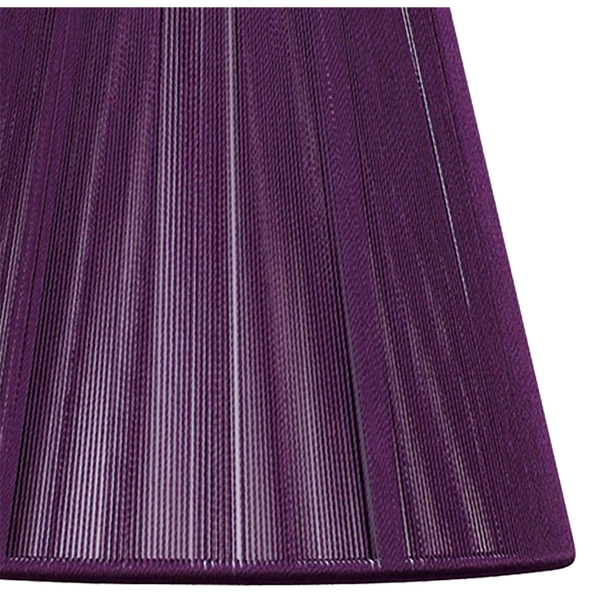Elegant Aubergine Silk String Clip-On Shade 80/130mm x 110mm