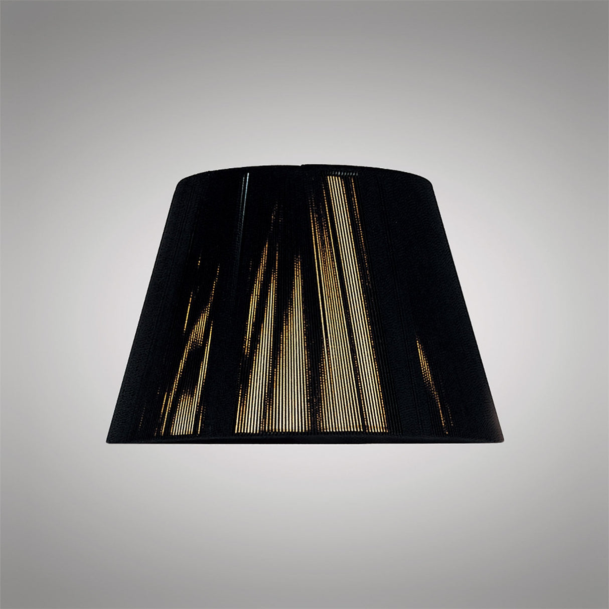 Elegant Black Silk String Shade - 190/300mm x 195mm