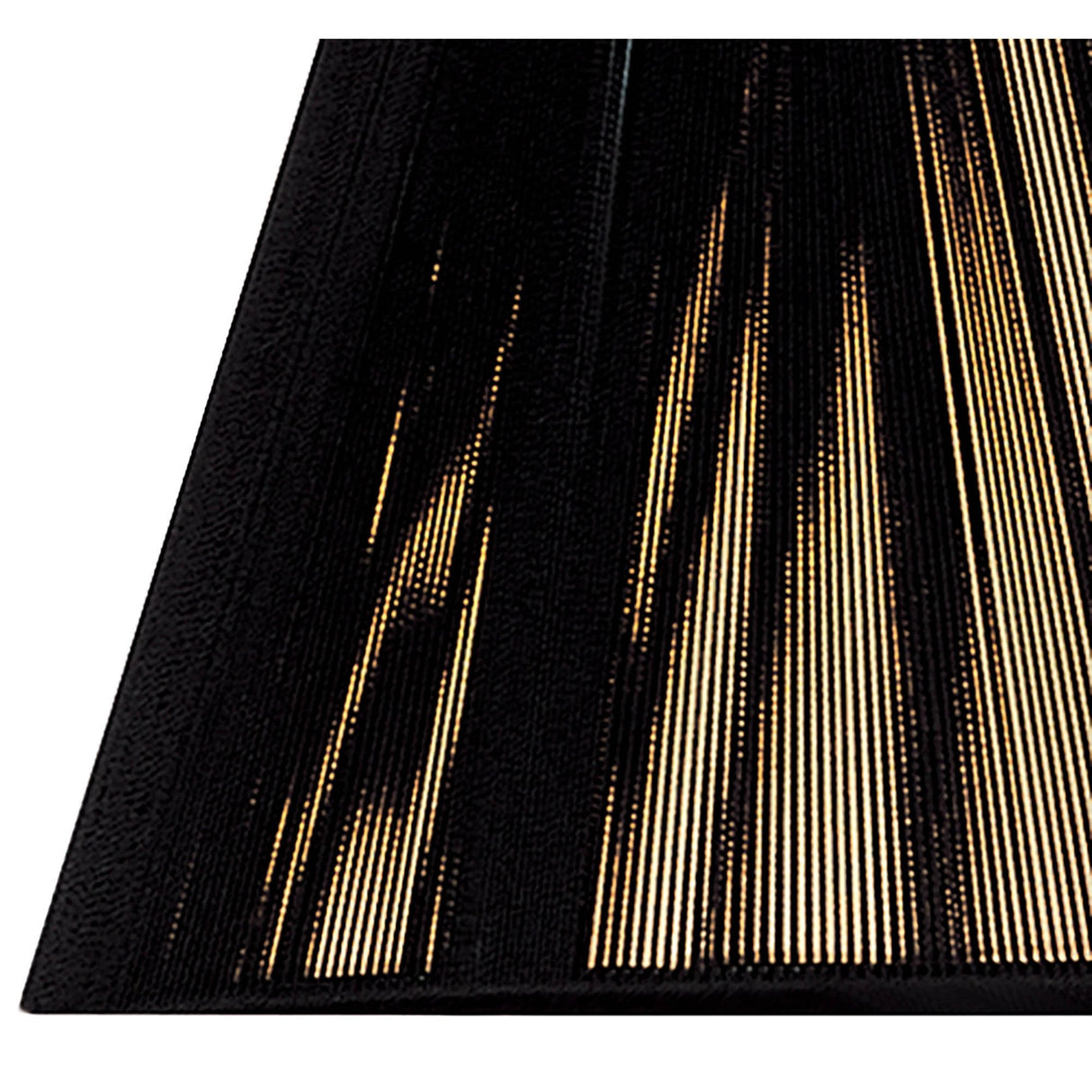 Elegant Black Silk String Shade - 190/300mm x 195mm