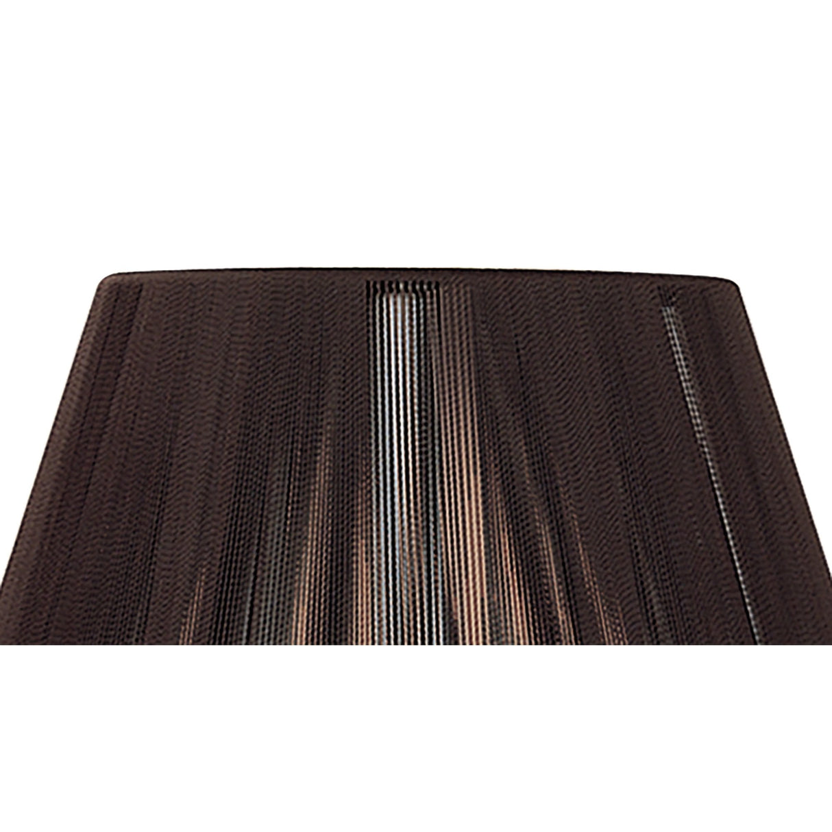 Dark Brown Silk String Lampshade - 190/300mm x 195mm