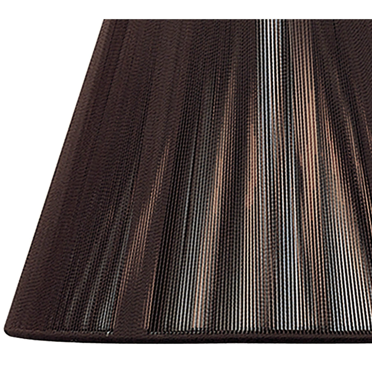 Dark Brown Silk String Lampshade - 190/300mm x 195mm
