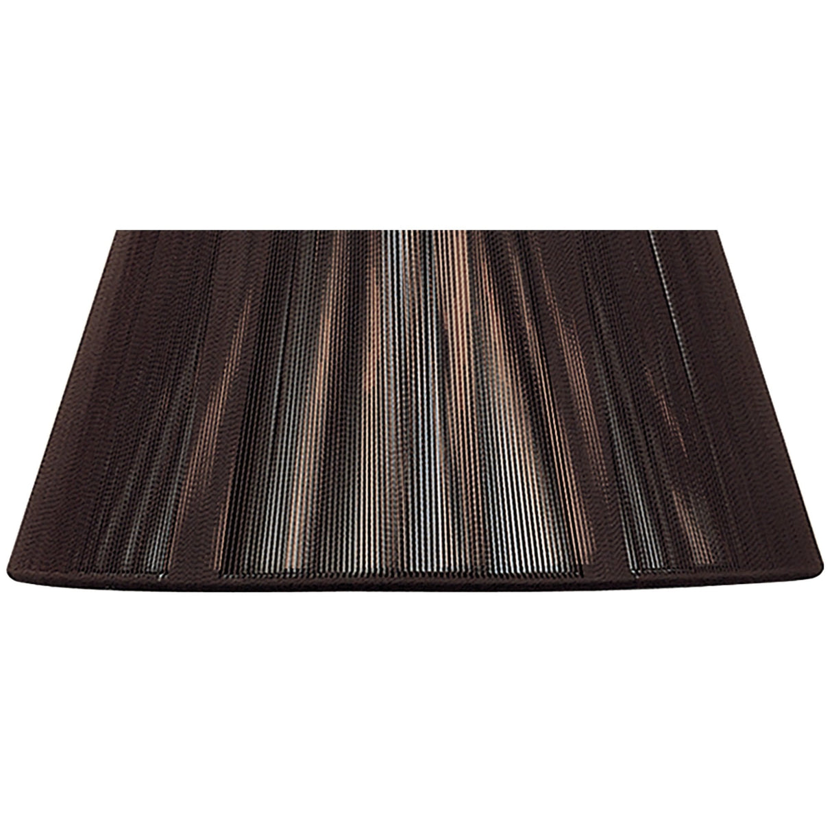 Dark Brown Silk String Lampshade - 190/300mm x 195mm