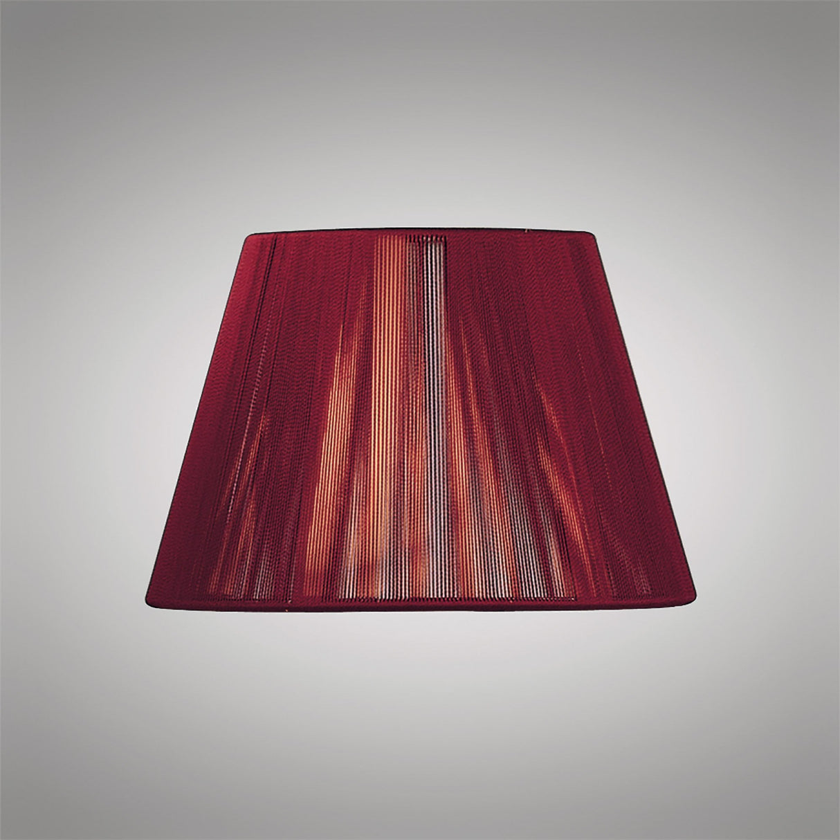 Elegant Red Wine Silk String Lampshade 190/300mm x 195mm