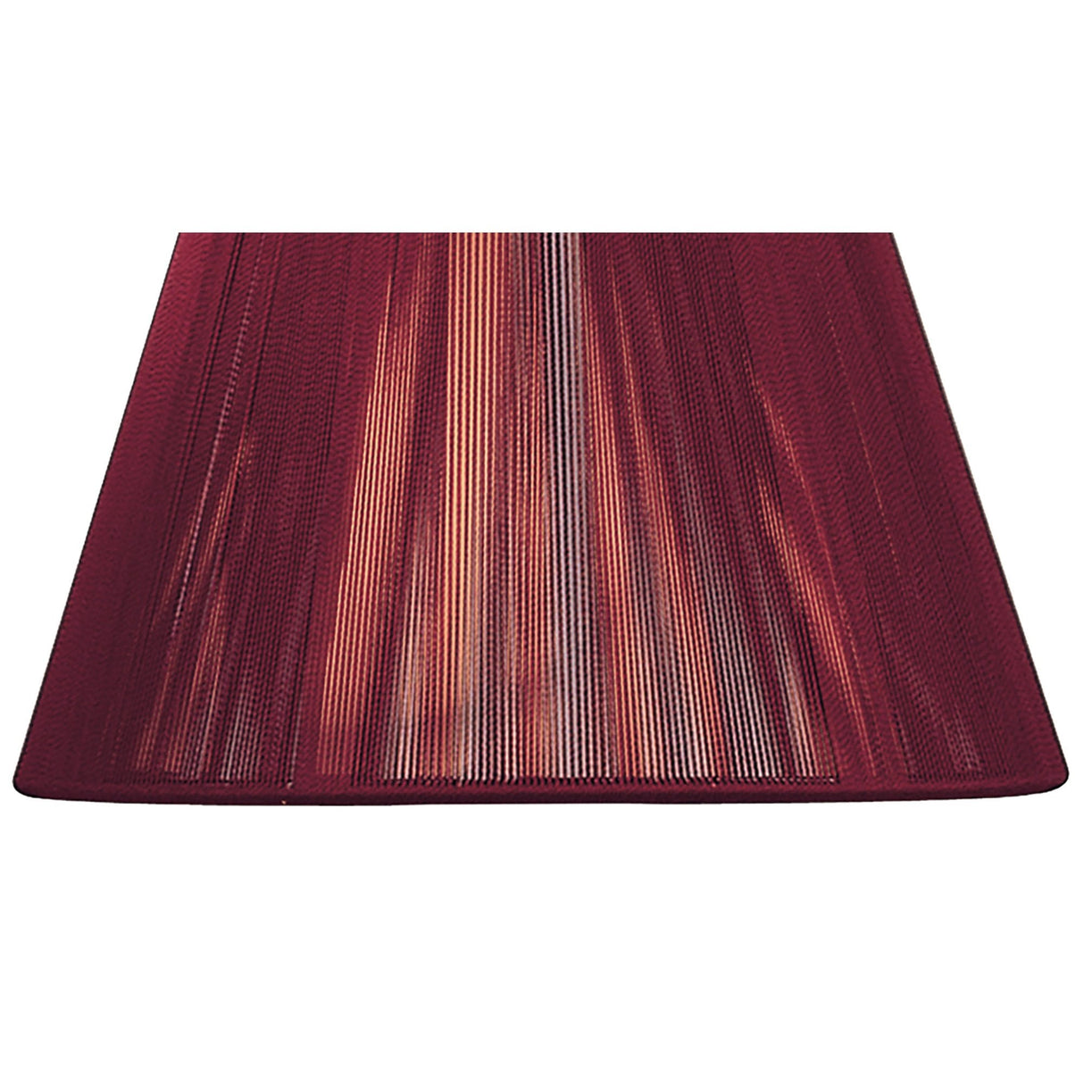 Elegant Red Wine Silk String Lampshade 190/300mm x 195mm