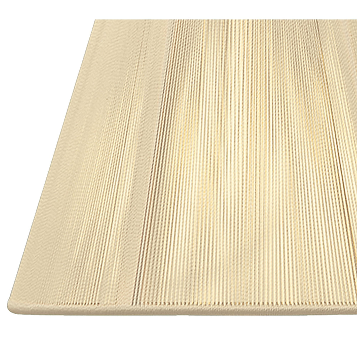 Ivory Cream Silk String Shade by Equipo Mantra, 195mm Height, 190/300mm Diameter