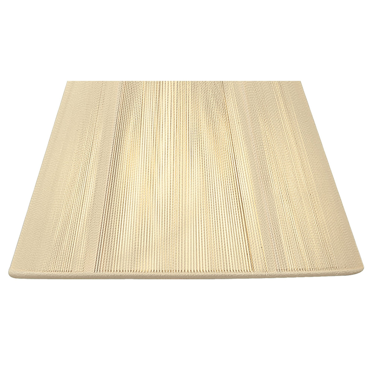 Ivory Cream Silk String Shade by Equipo Mantra, 195mm Height, 190/300mm Diameter