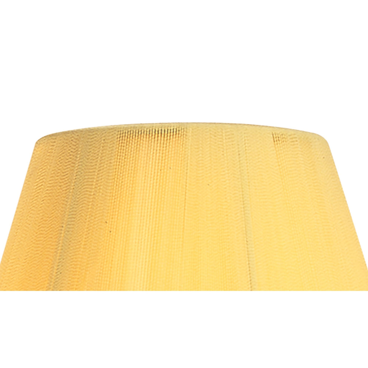 Amber Cream Silk String Lampshade - 190/300mm Diameter, 195mm Height