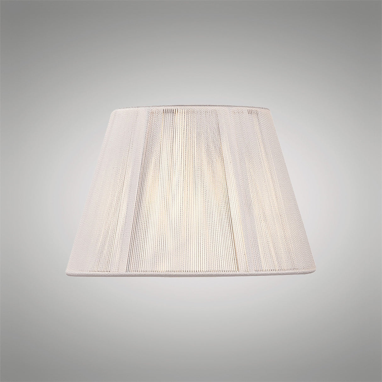 Ivory Cream Silk String Lampshade 190/300mm x 195mm by Equipo Mantra