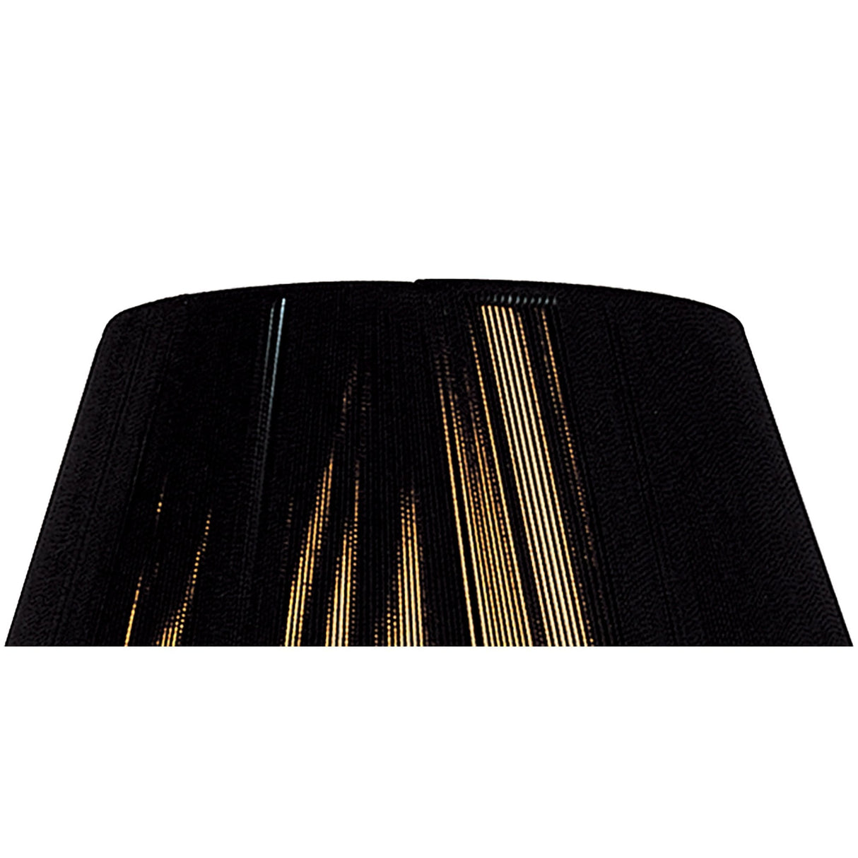 Elegant Black Silk String Lampshade Duo 250/400mm x 250mm