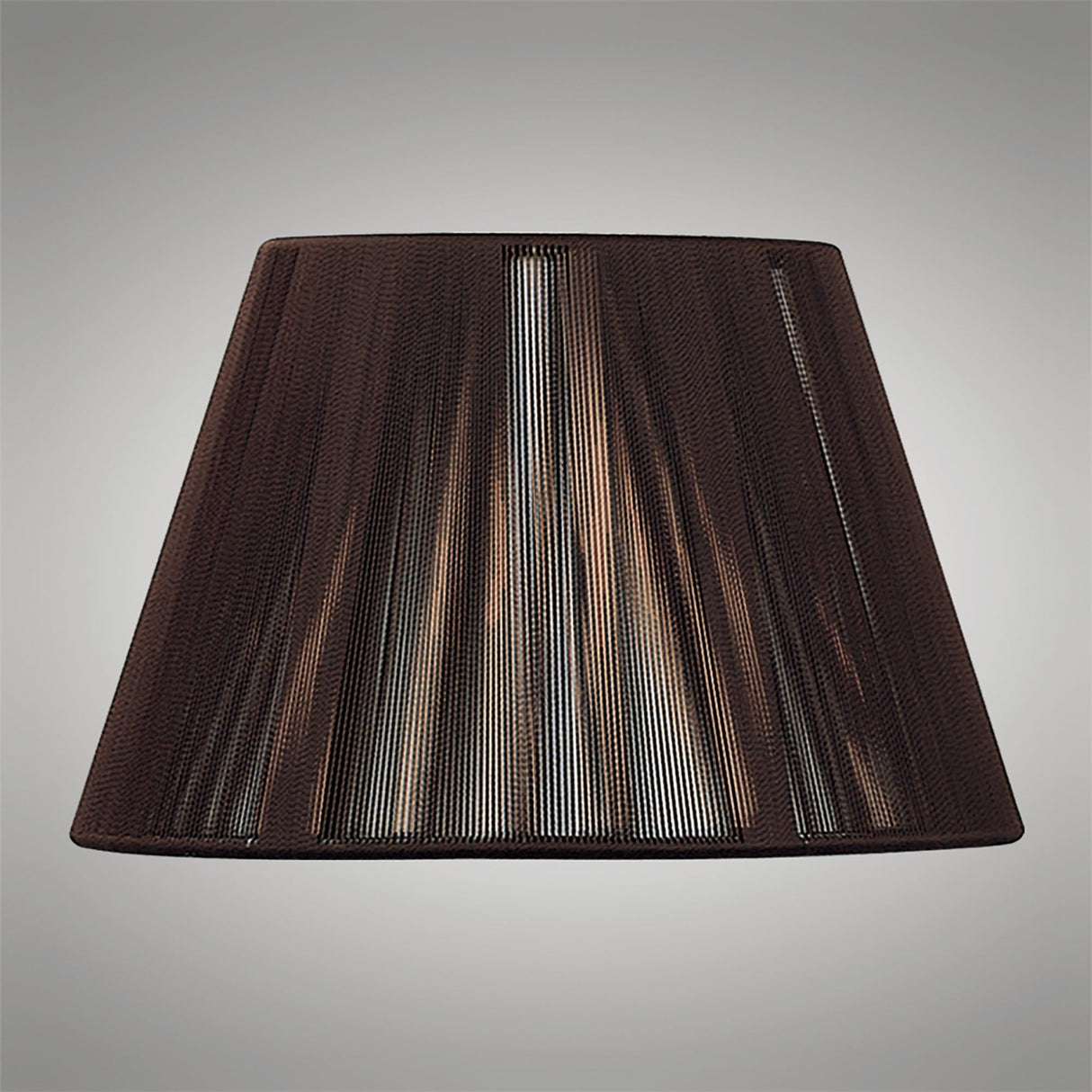 Silk String Dark Brown Pendant Shade 250/400mm x 250mm