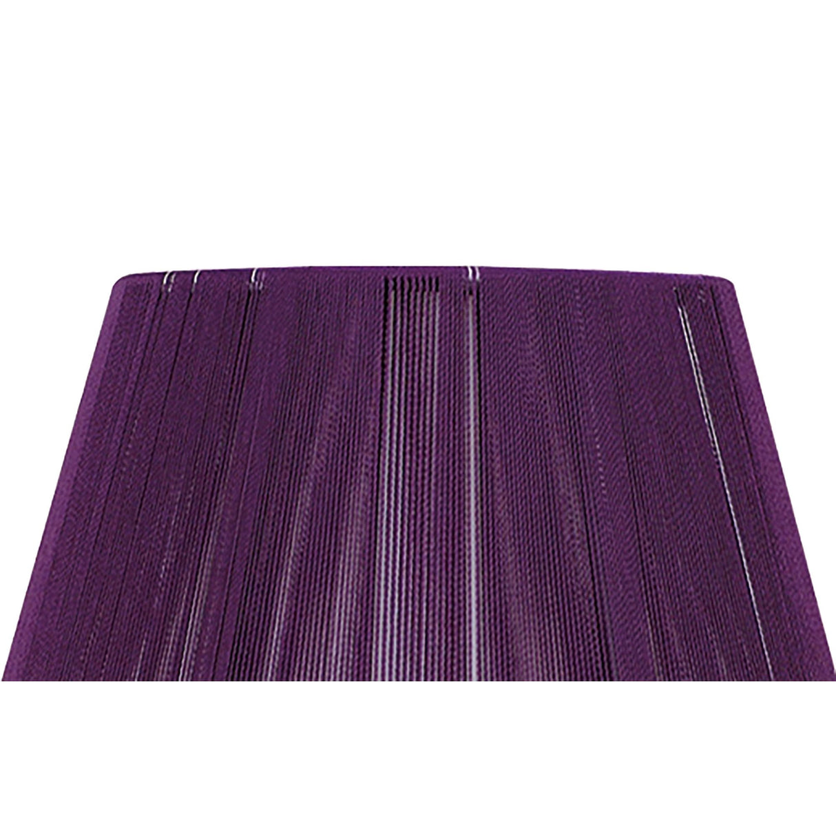 Silk String Aubergine Lampshade - 190/300mm Diameter x 195mm Height