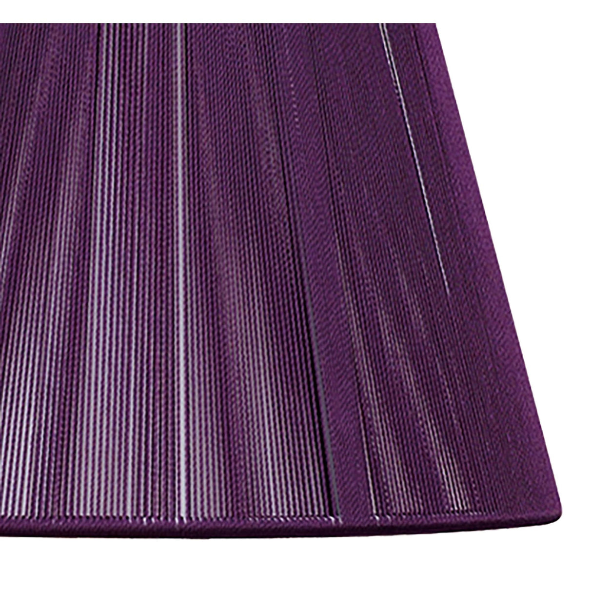 Silk String Aubergine Lampshade - 190/300mm Diameter x 195mm Height
