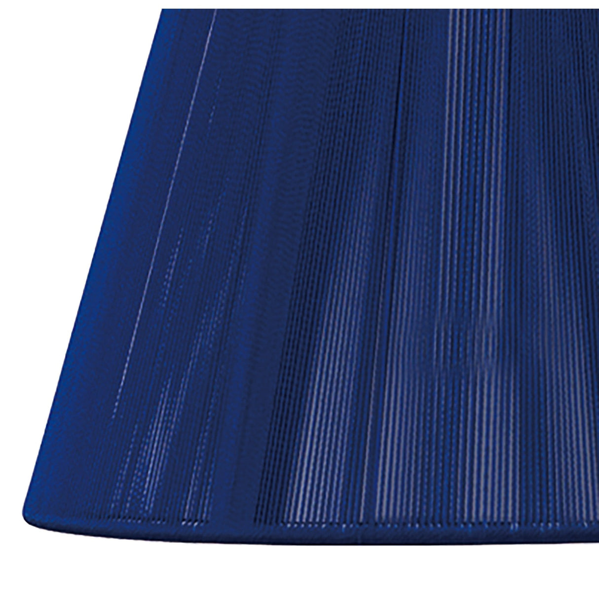 Midnight Blue Silk String Lamp Shade by Equipo Mantra 195mm