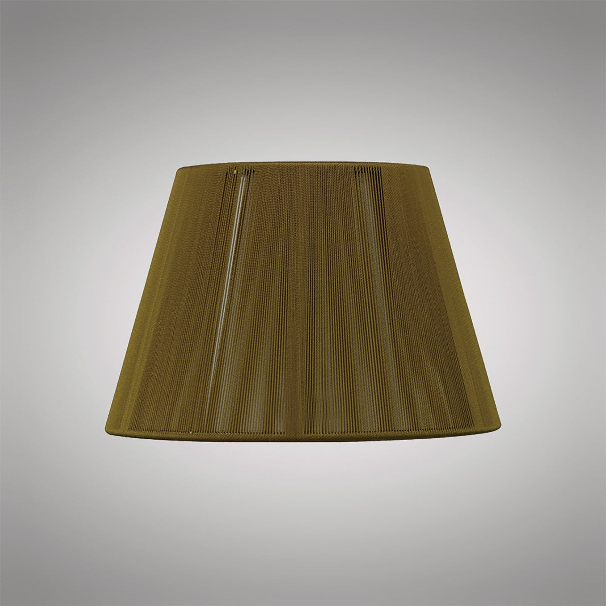 Olive Silk String Lampshade by Equipo Mantra - 190/300mm x 195mm
