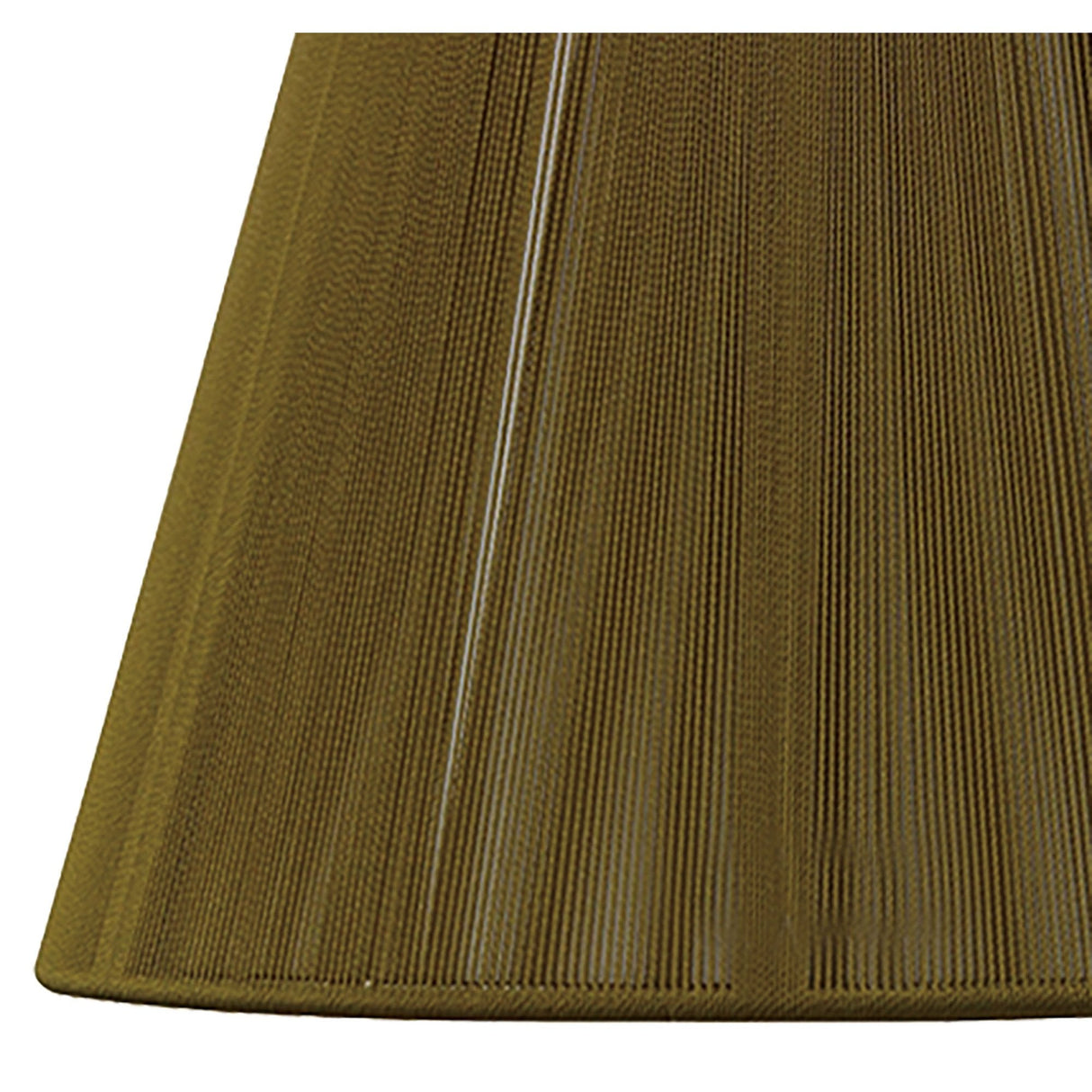 Olive Silk String Lampshade by Equipo Mantra - 190/300mm x 195mm