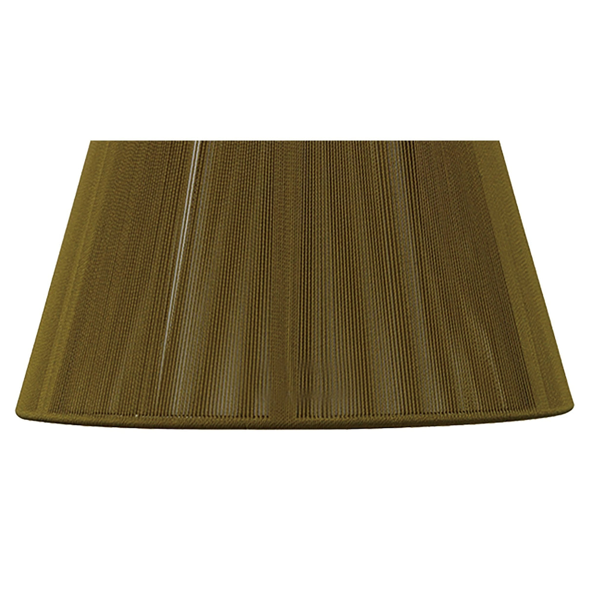 Olive Silk String Lampshade by Equipo Mantra - 190/300mm x 195mm