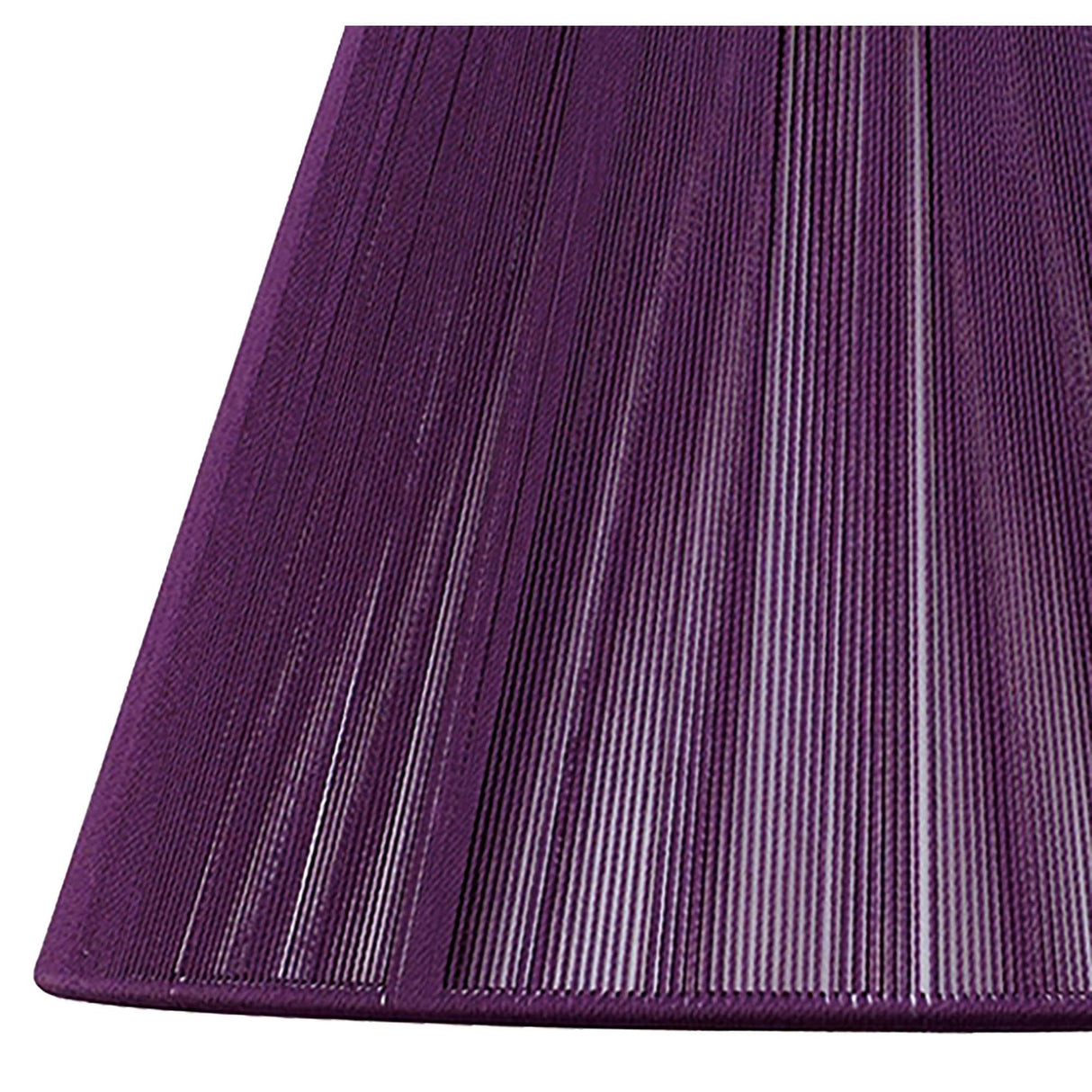 Aubergine Elegance Silk String Lampshade - 250/400mm x 250mm