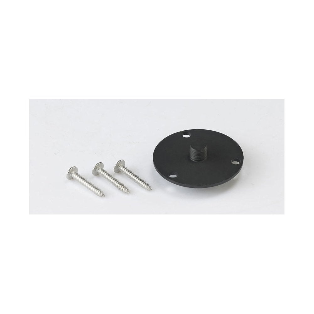 Sleek Black Aluminium Ground Plate by Santiago Sevillano Sebastia