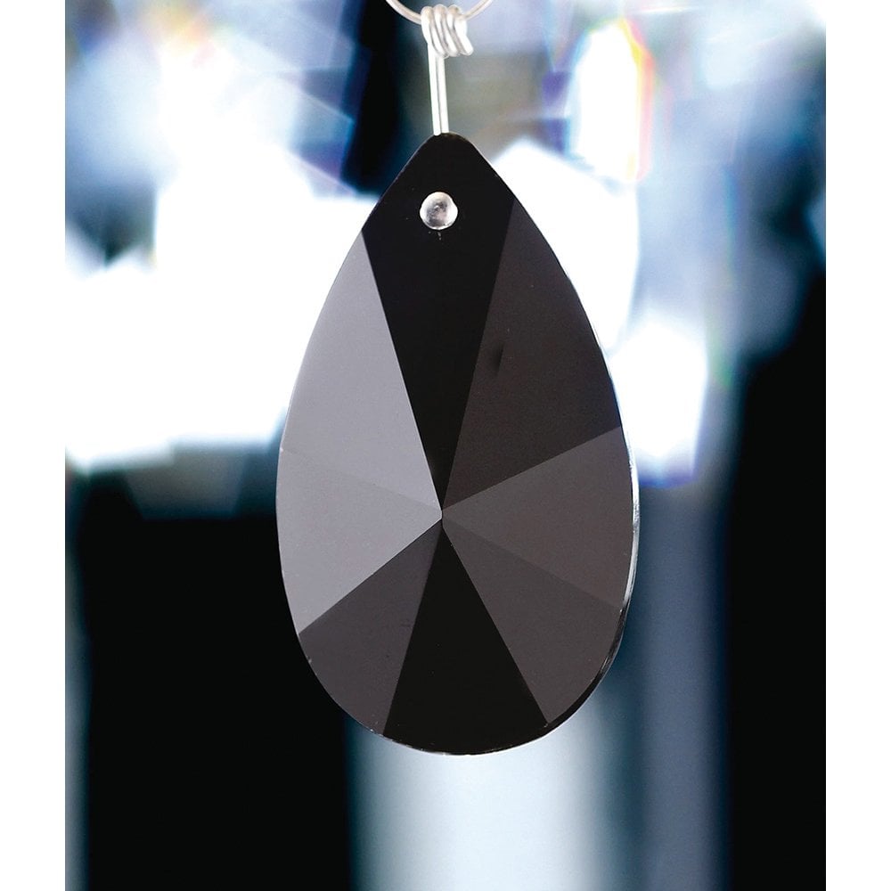 Black Crystal Star Pendalogue 38mm - No Ring