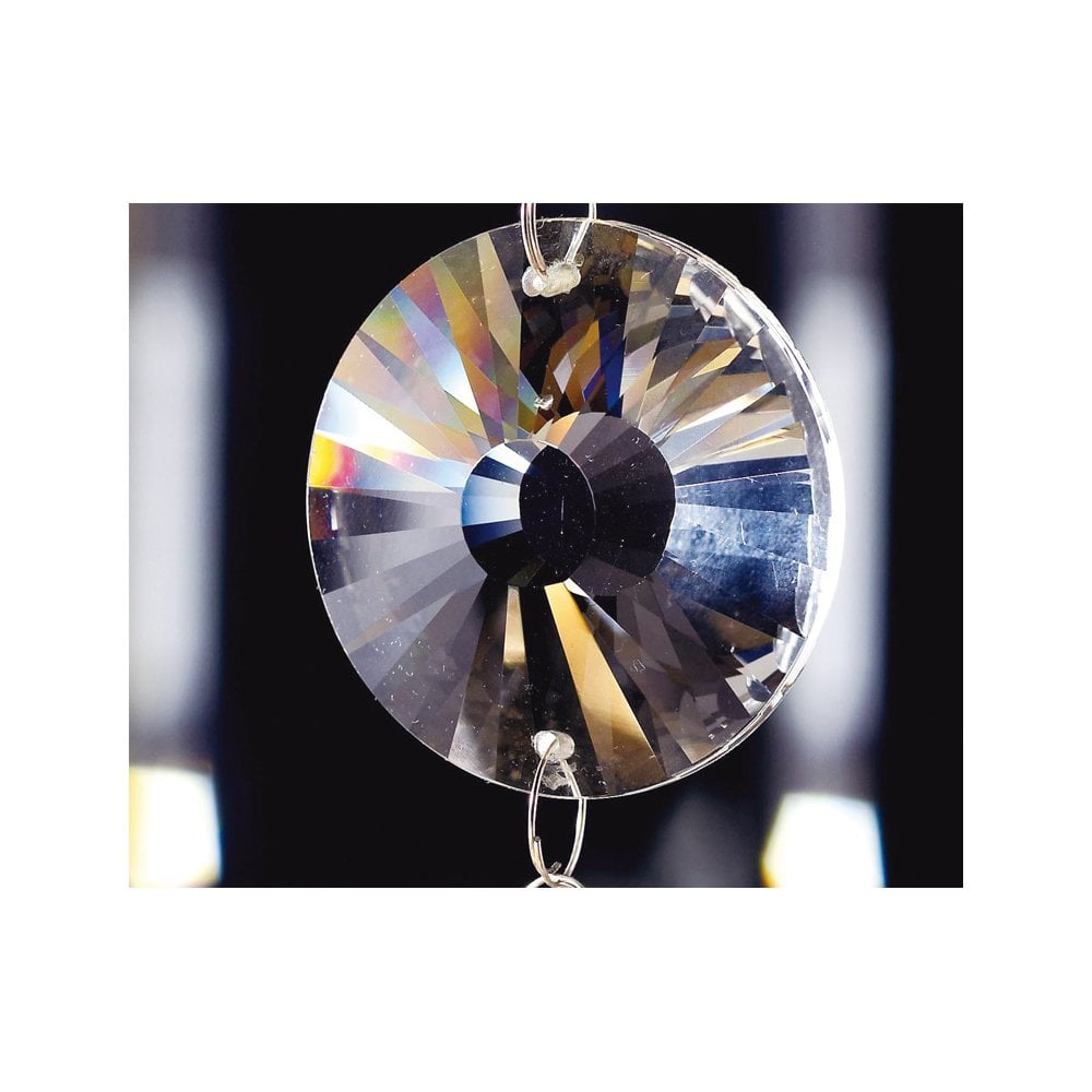 45mm Clear Sun Crystal Disc with Two Holes