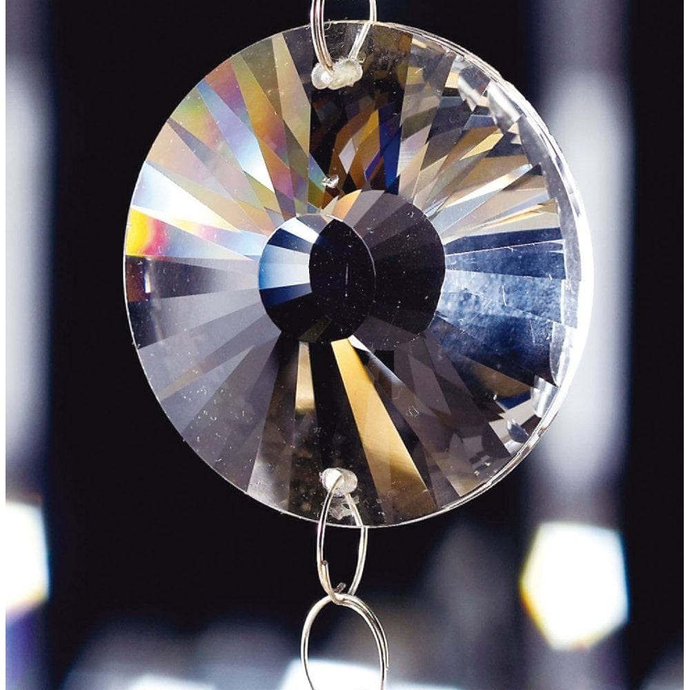 Glacial Sun Crystal Disc, 45mm, 1-Hole Design