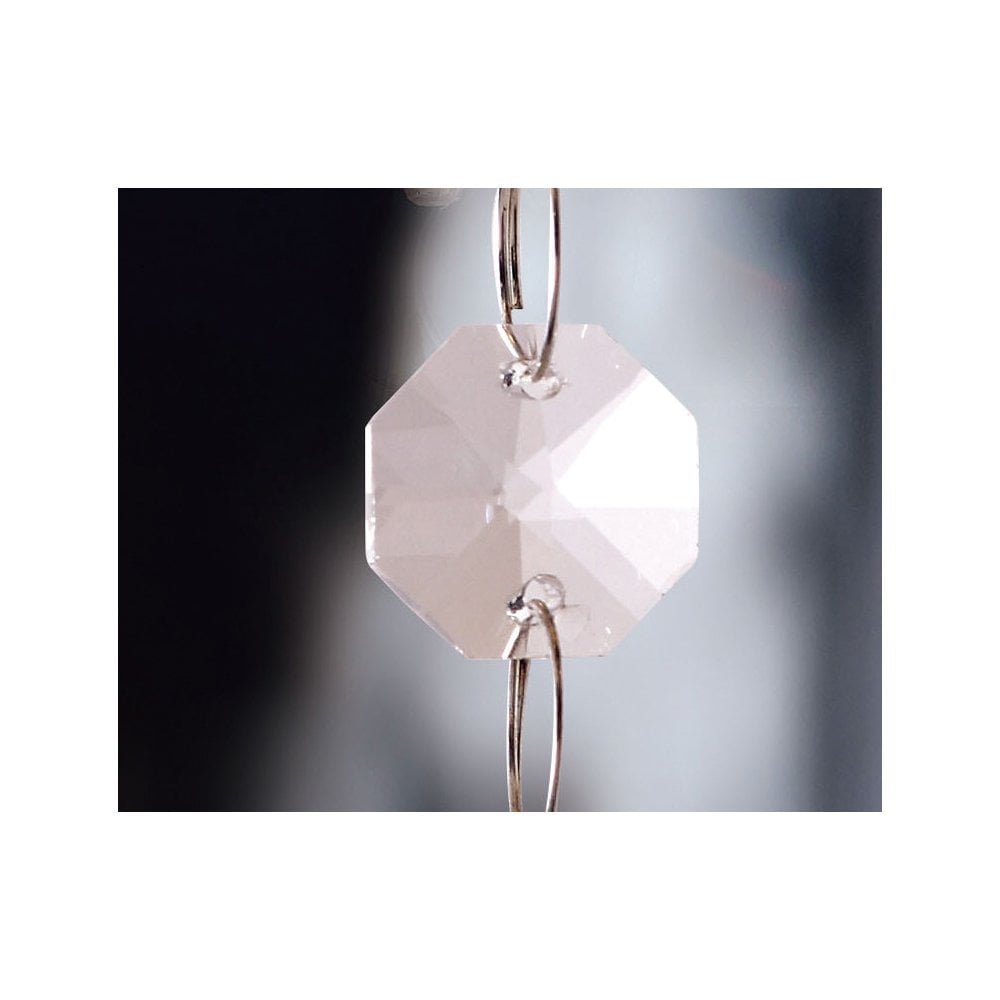 Clear Crystal Octagon 14mm - Diyas Design Collection