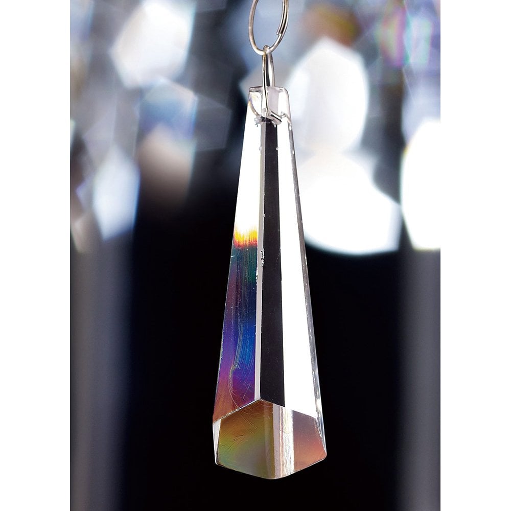 Clear Crystal Hexagonal Pendant 62mm