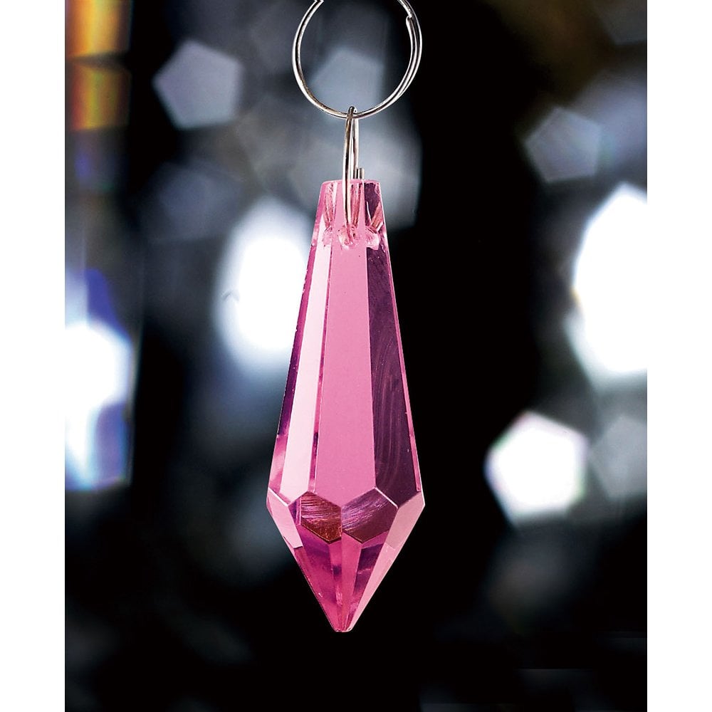 Radiant Pink Crystal Droplet (36mm)