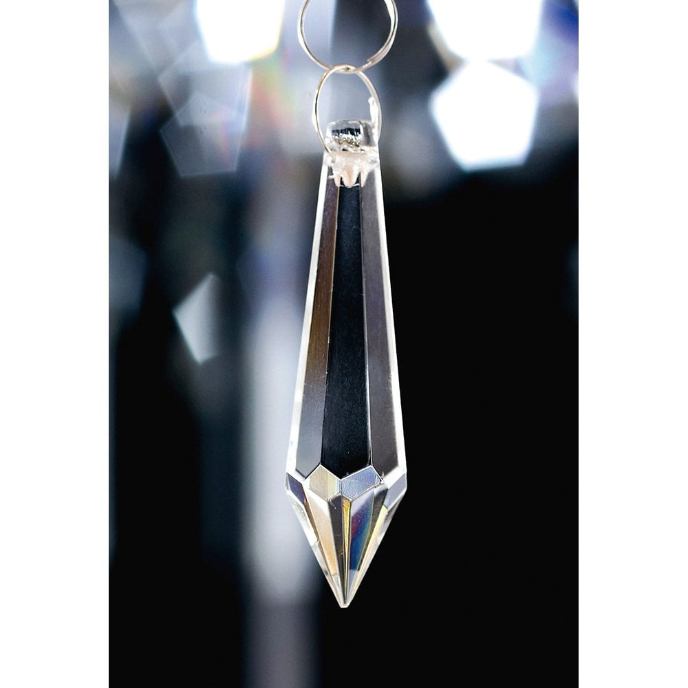 Clear Crystal Teardrop Pendant 78mm