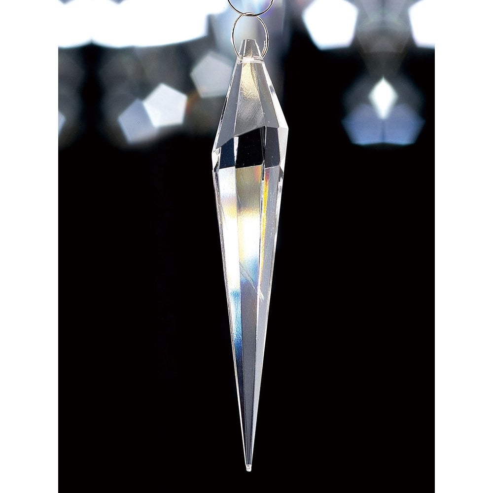 Elegance Defined: 91mm Clear Crystal Icicle