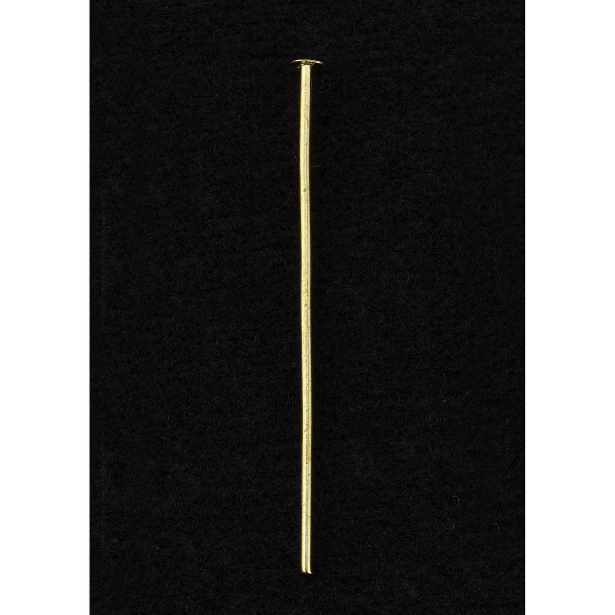 Gold-Plated 40mm Flat Head Crystal Pins