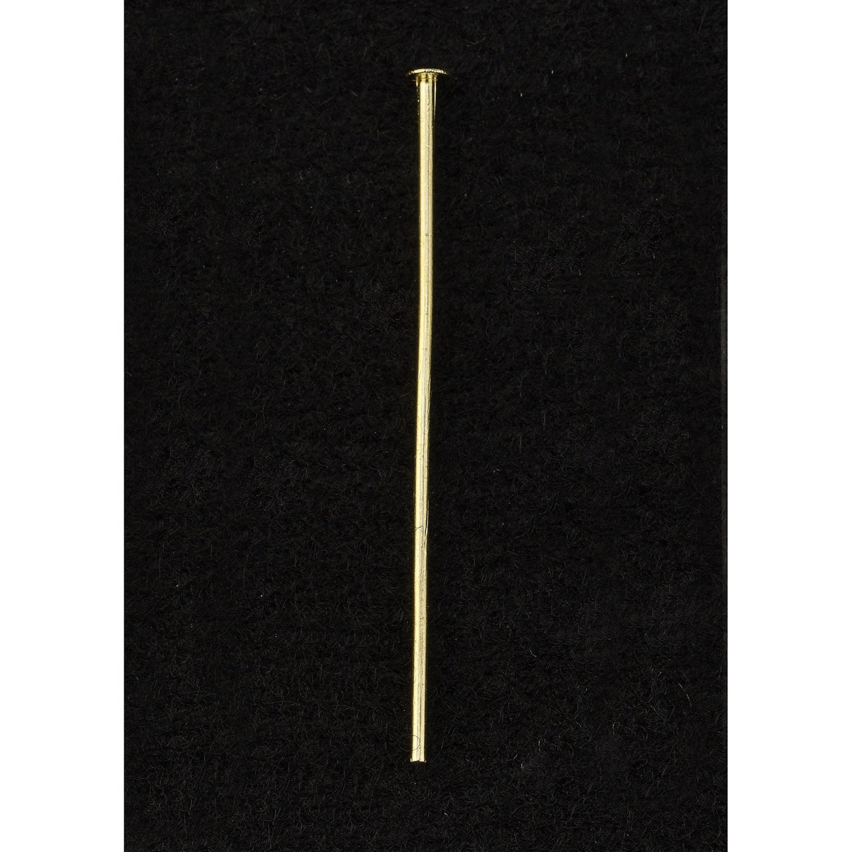 Lustrous Gold Crystal Head Pins - 35mm Elegance