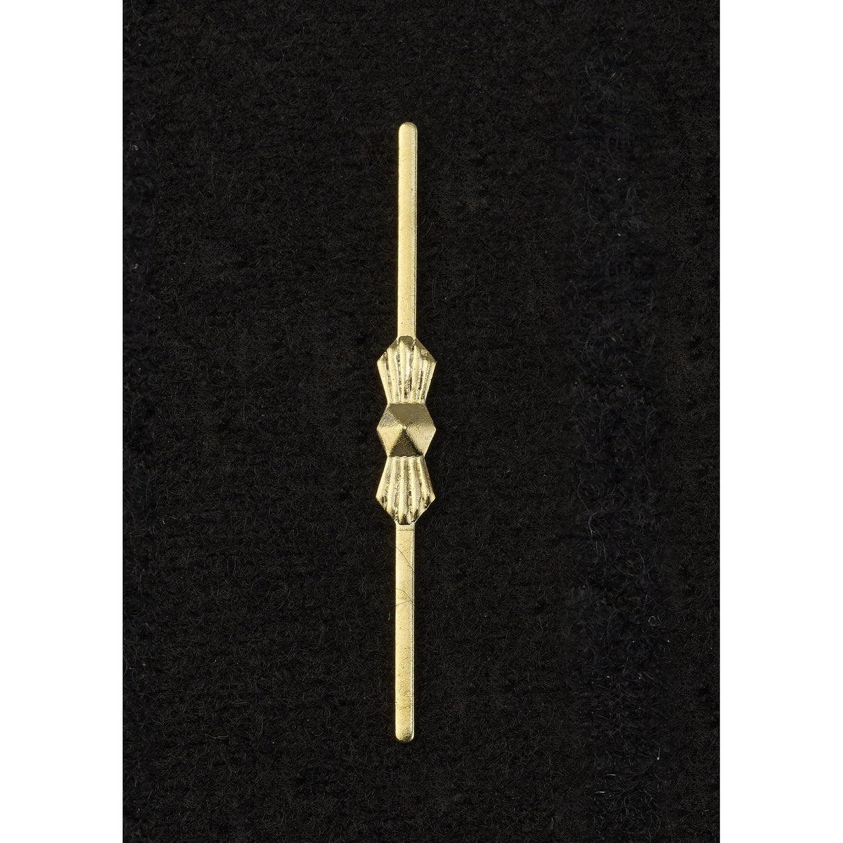 Gold Bow Tie Straight Crystal Link - 40mm