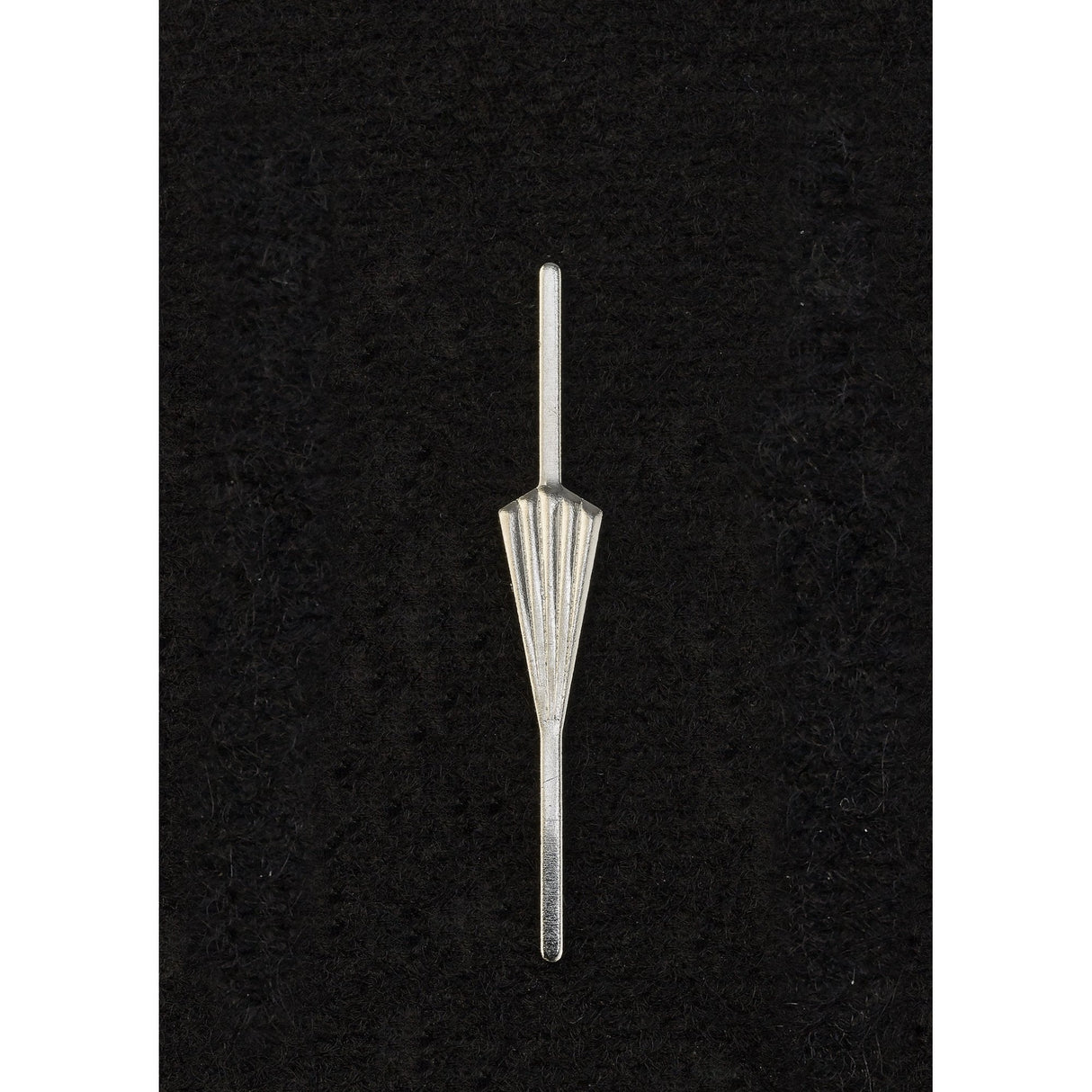 Polished Chrome Crystal Arrow Pendant 33mm