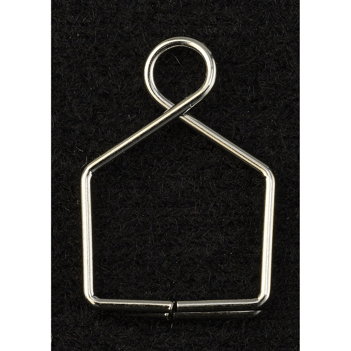 Gleaming Polished Chrome Crystal Link - Square Claw Design 14x20mm