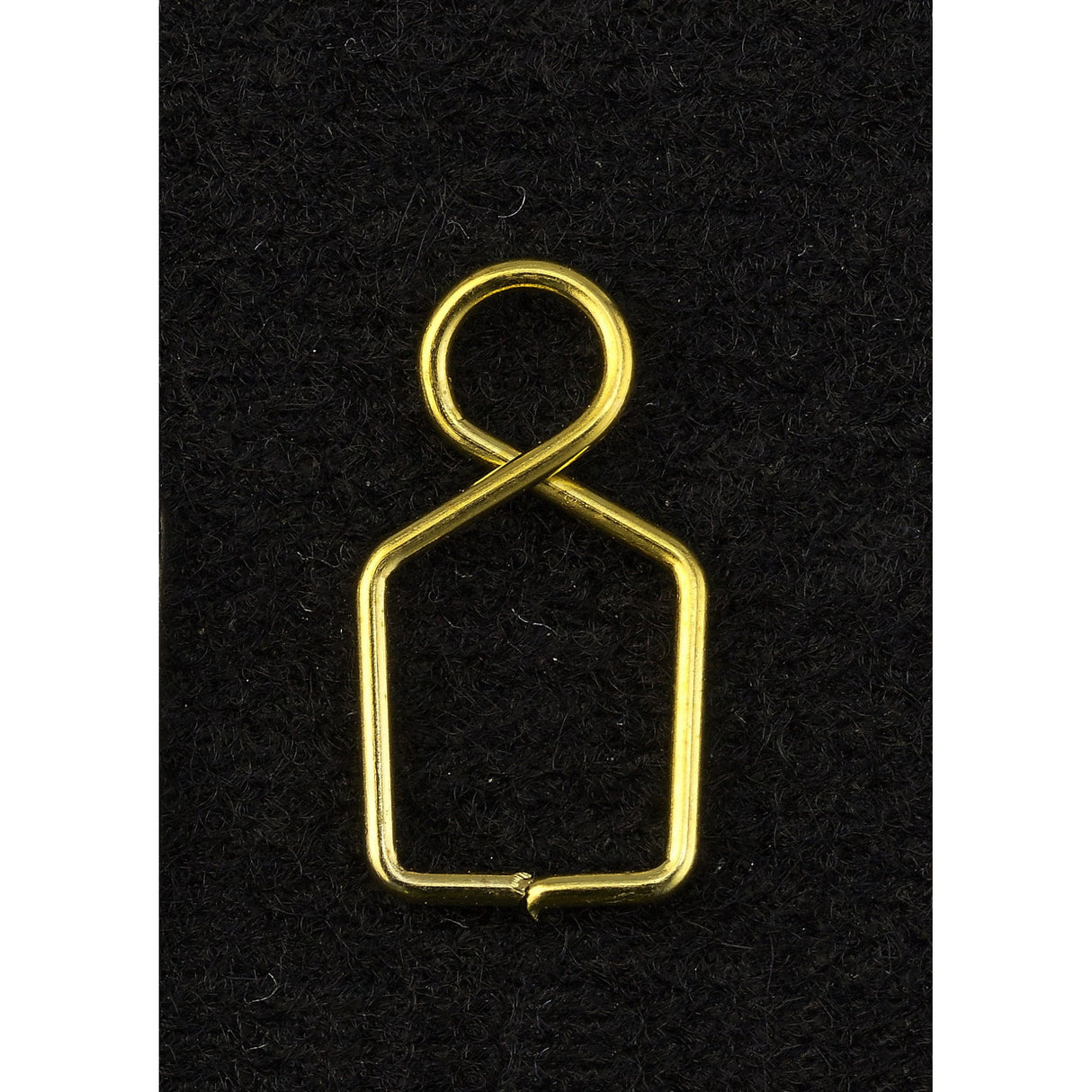 Golden Glamour: Square Claw Crystal Link 8x14mm