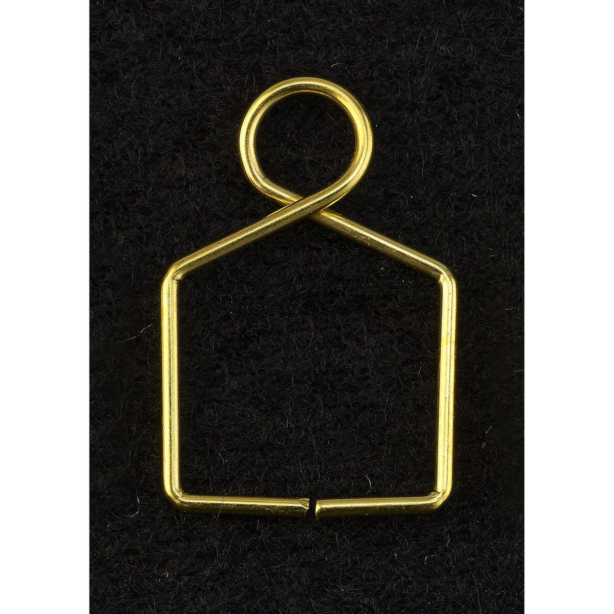 Golden Square Claw Crystal Connector 12x18mm