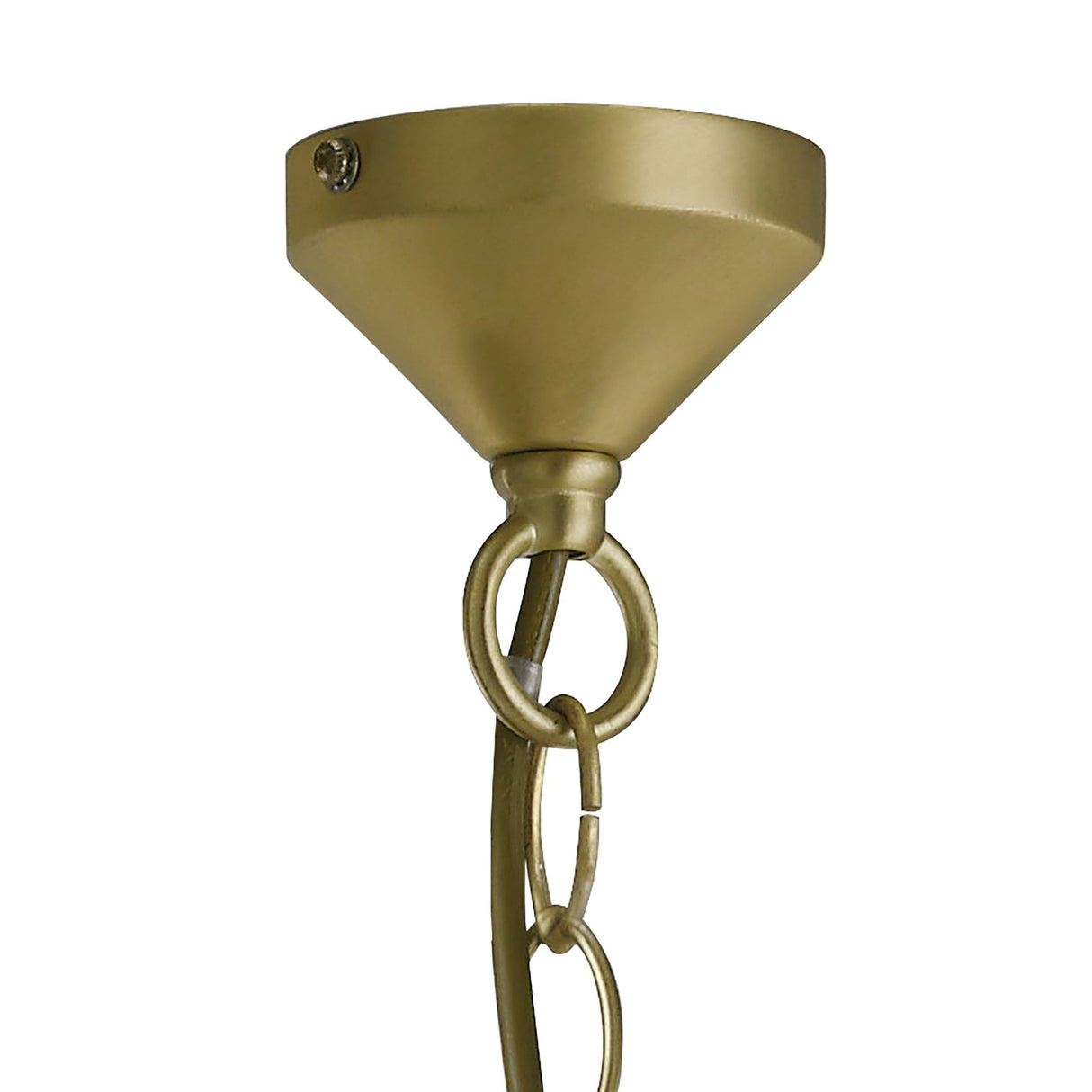 Apollo 4-Light Satin Brass Crystal Pendant