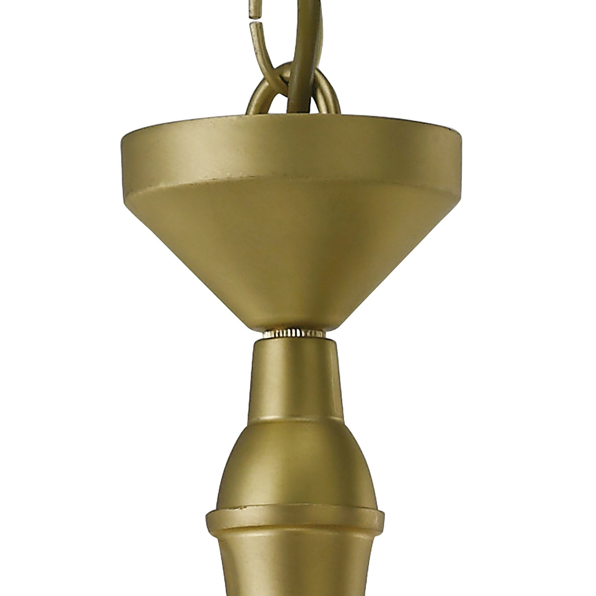 Apollo 4-Light Satin Brass Crystal Pendant