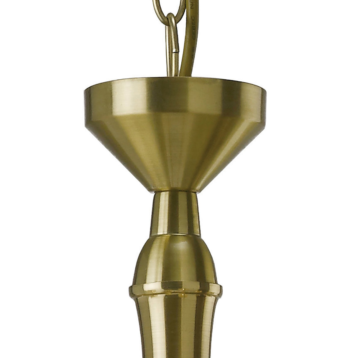 Apollo Crystal Elegance 8-Light Pendant in Satin Brass