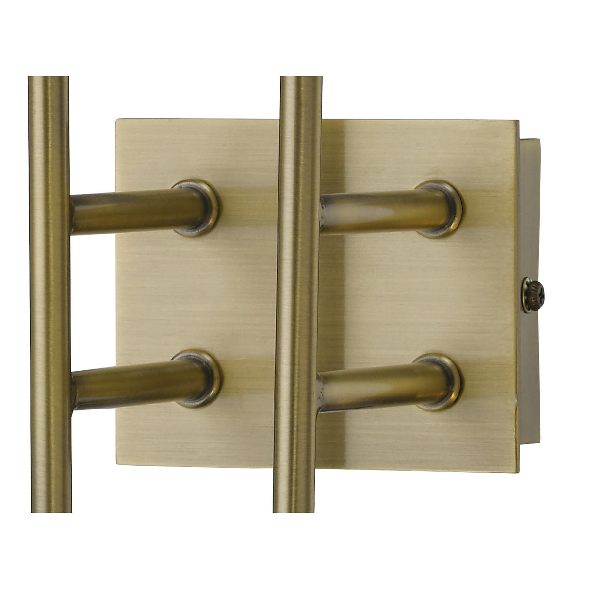 Ashton Antique Brass and Crystal 2-Light Wall Lamp