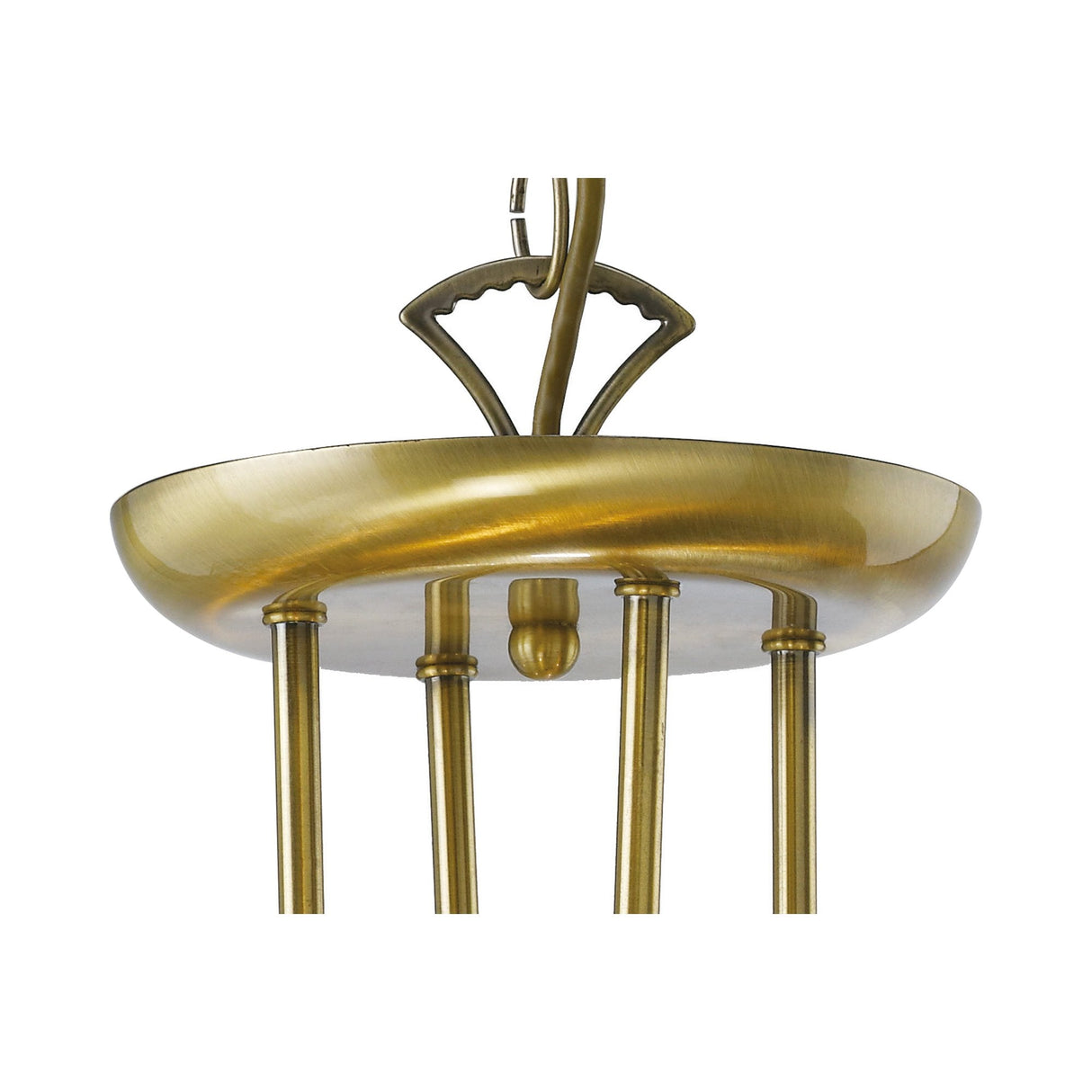 Luxurious Ashton 8-Light Crystal Pendant in Antique Brass Finish