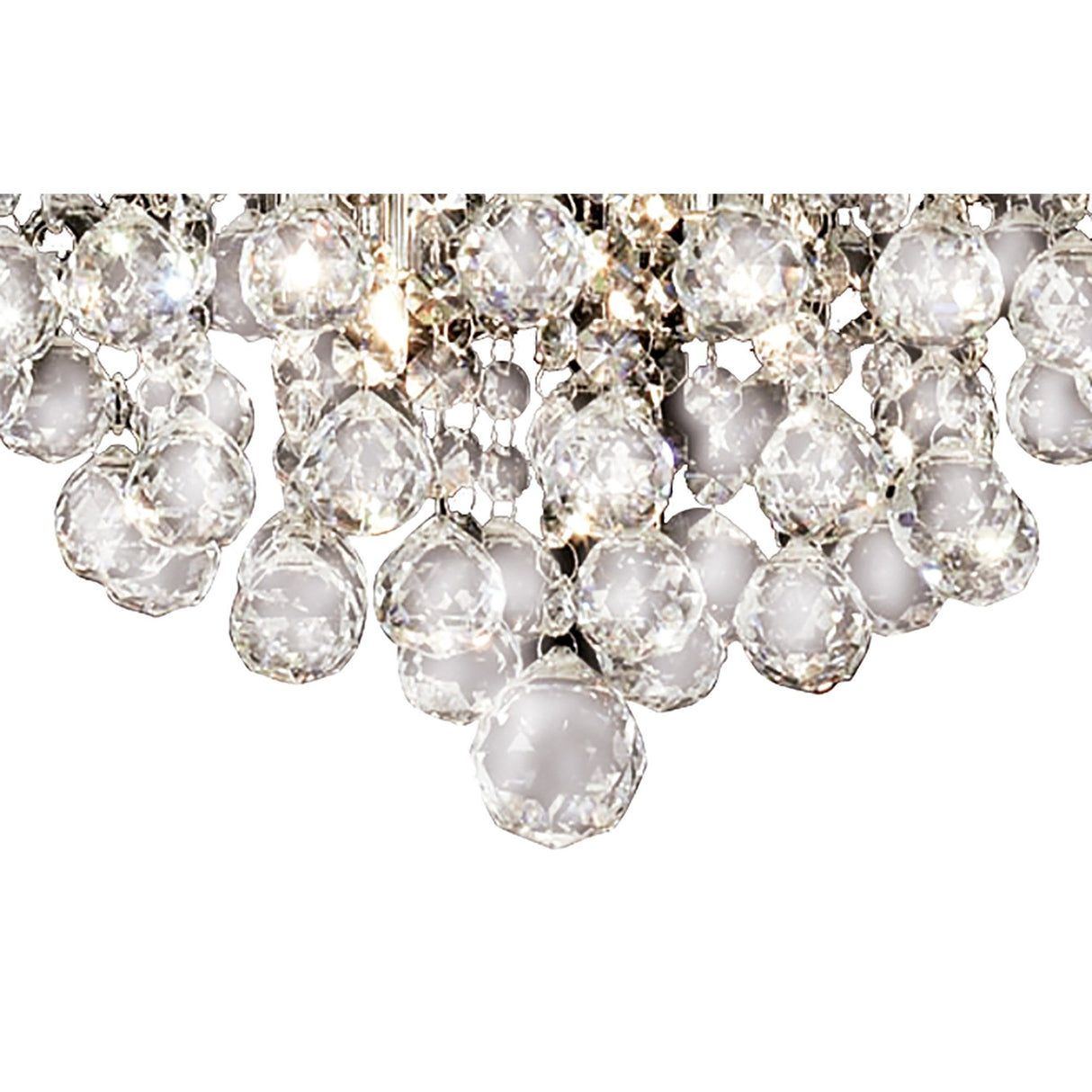 Elegant Atla 8-Light Pendant in Polished Chrome and Crystal