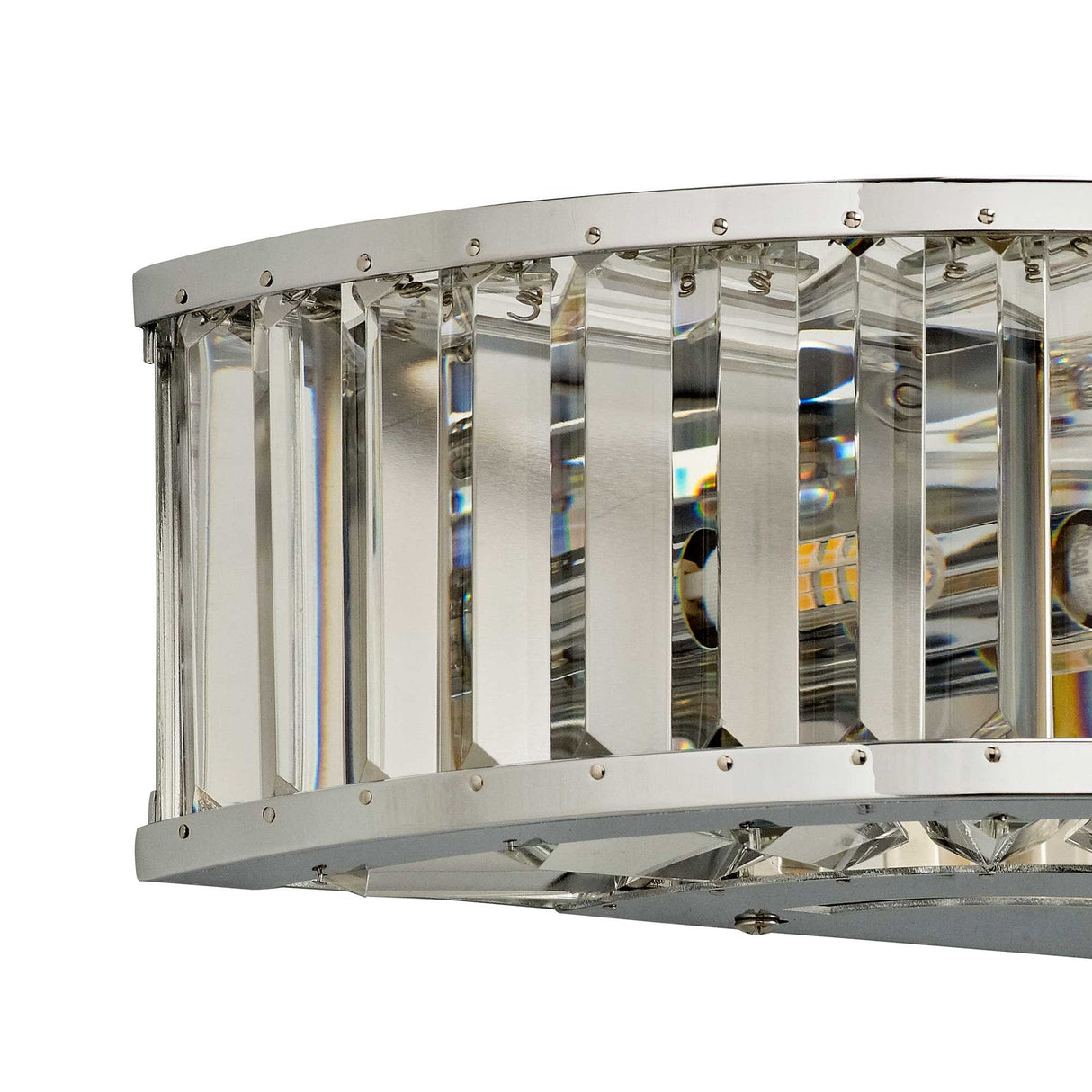 Torre Crystal Elegance 3-Light Wall Lamp in Polished Chrome