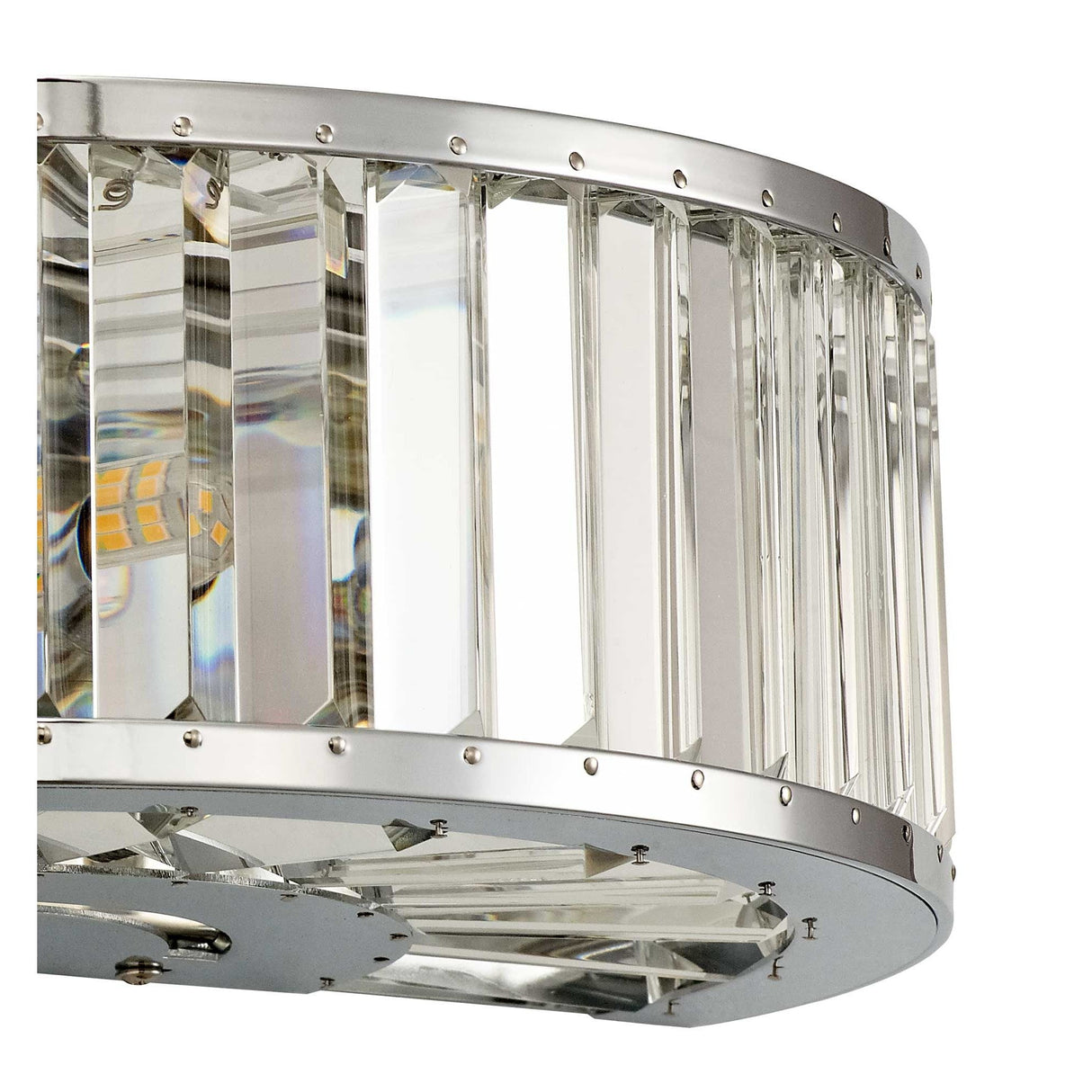 Torre Crystal Elegance 3-Light Wall Lamp in Polished Chrome