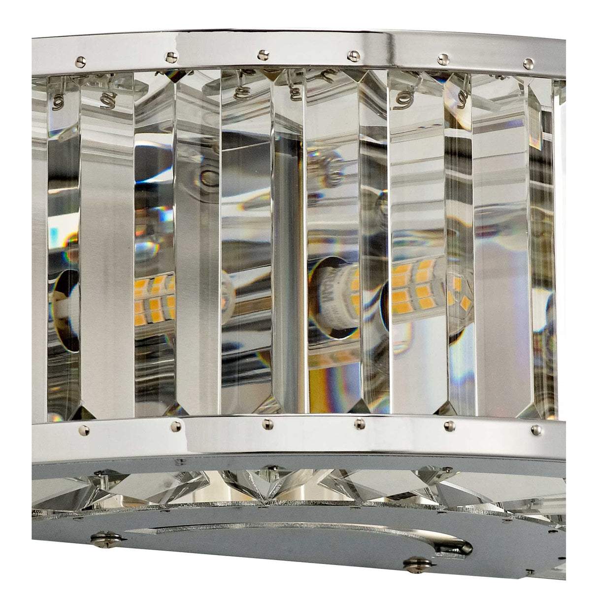 Torre Crystal Elegance 3-Light Wall Lamp in Polished Chrome