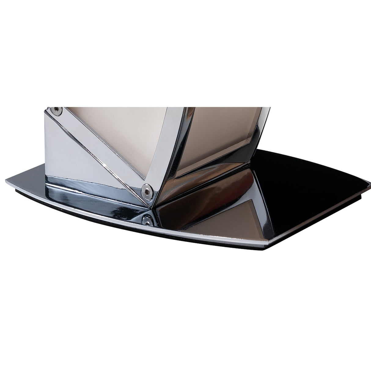 Duna E27 Table Lamp in Polished Chrome and White Acrylic by Santiago Sevillano Sebastia